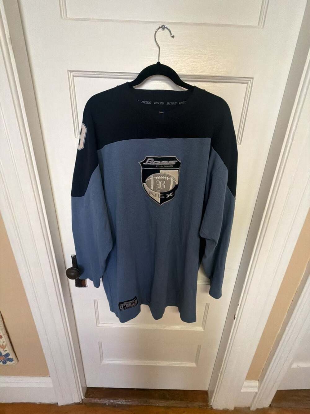 Vintage Boss by I.G. Design 89 Football Jersey XXL